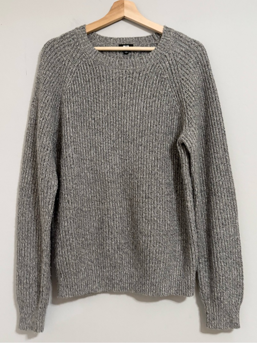 Uniqlo Knit Wool Blend Crewneck Grey Sweater